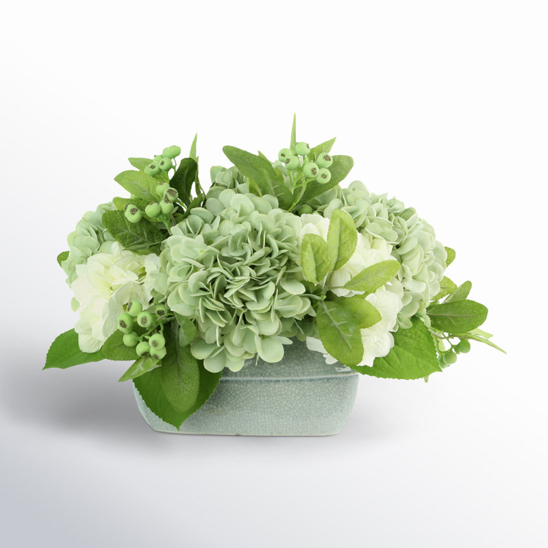 Hydrangeas with Berries Floral Arrangement