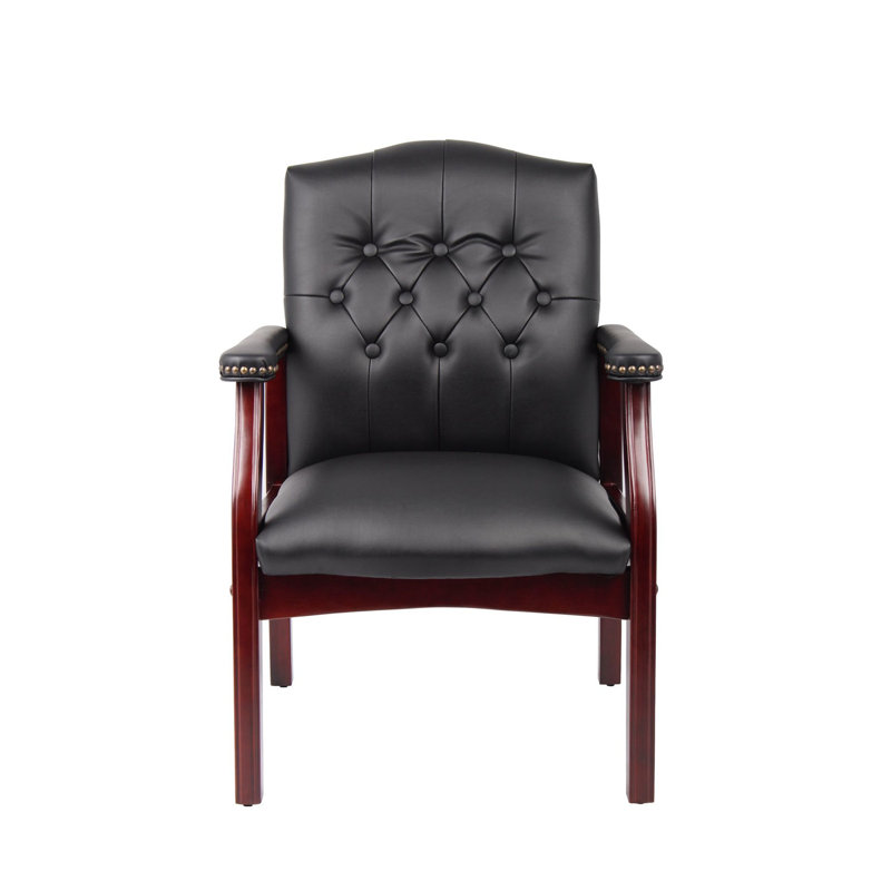Chaise de réception avec structure en bois, Black