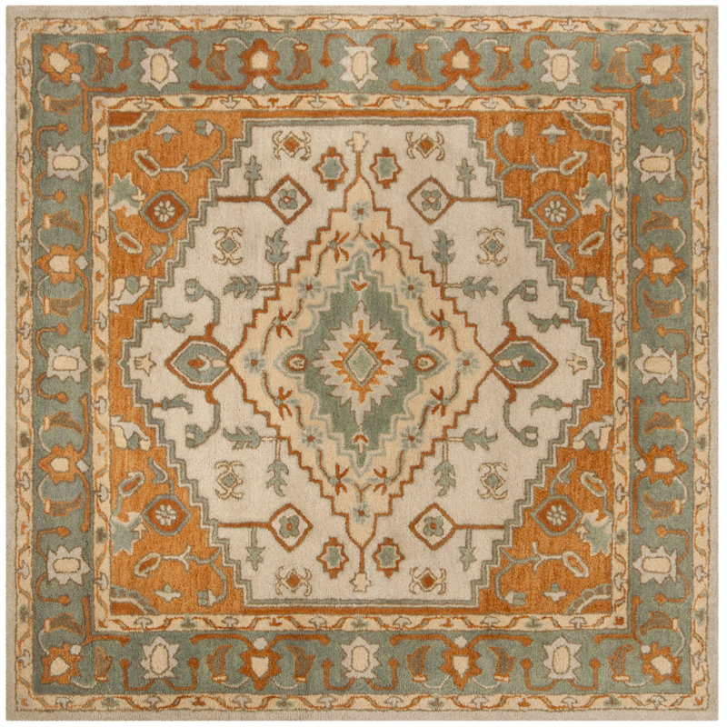 Cranmore Hand Tufted Wool Oriental Rug, Square 8'