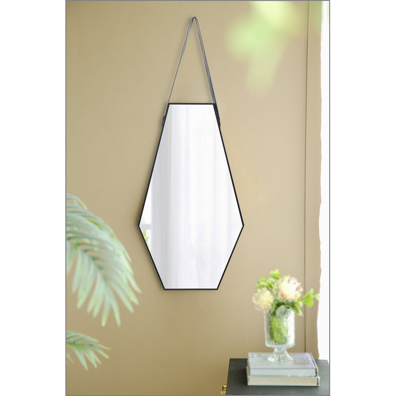 Miroir mural 18x1,6x31,5 "Hexagonal