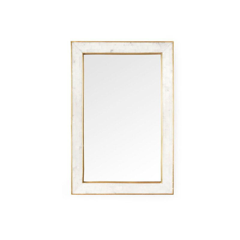 Leighton Rectangle Marble Wall Mirror