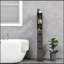 Armoire de rangement de salle de bain haute HOMcom de 54 po, tour à linge autoportante avec tablette à 2 niveaux et tiroirs, organisateur de plancher étroit, brun-129195668