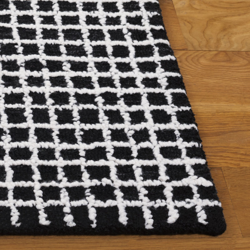Tapis abstrait abstrait touffeté à la main Performance, Rectangle de 5 pi x 8 pi