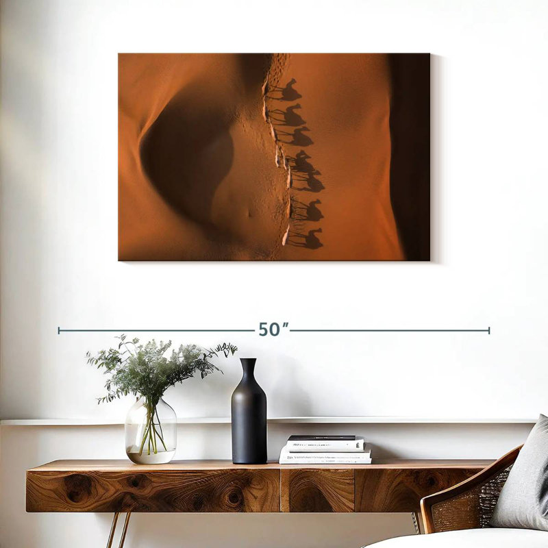 Alvord désert chameau ombres, H 24 po x l 36 po