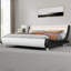Small Double Bed，Upholstered Sleigh Bed-394339770