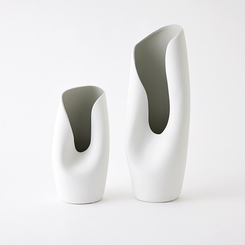 Avian Handmade Ceramic Table Vase, 22"H x 6.5" W x 8" D