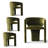  Set of 4 Modern Upholstered Barrel Dining Chair-1900434202