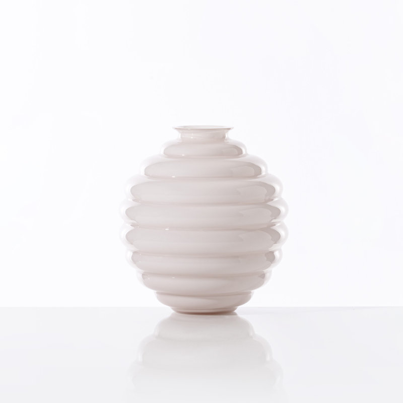 Deco Vase, Cipria Pink, 9.65" H x 9.06" W x 9.06" D