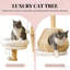 Arbre à chat, arbre à chat pour chats d'intérieur avec poteaux à griffer en bois