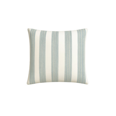 Mint Green Sardinia Stripe Indoor Outdoor Pillow 20x20