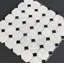 Octagon and Dot Marble Mosaic Wall & Floor Tile-50872654