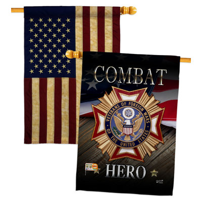Double Sided 40'' H x 28'' W Polyester House Flag
