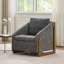 Fauteuil rembourré en tissu-171802889