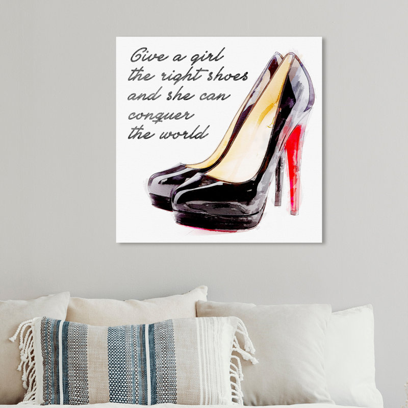 «The Right Shoes V2», impression sur toile, H 12 po x l 12 po