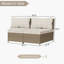 Causeuse d'extérieur Pe Wicker-228257053