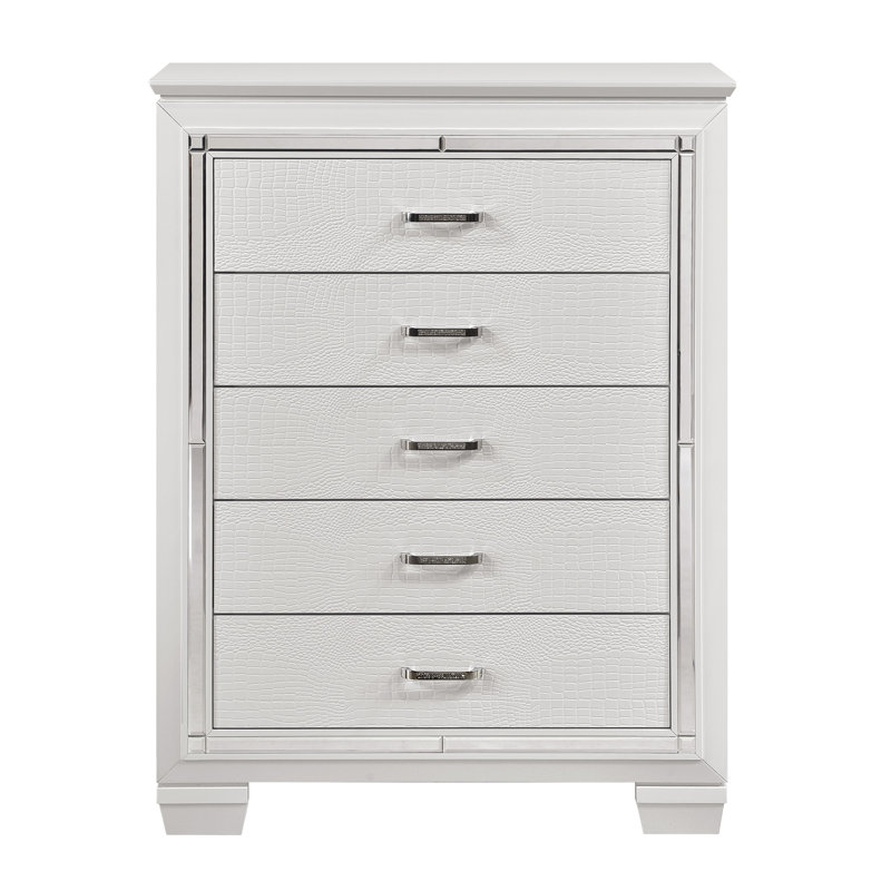 Oscar 38'' W 5 - Drawer Dresser, White