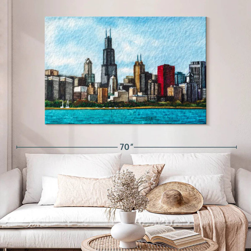 Sireci Chicago Skyline, 34" H x 51" W