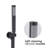 Matt Black Shower . Wall Mounted With 10" Rain And Handheld Heads. Balancing. Adjustable Holder, 360° Rotary. Corrosion Resistance. 1.8 Gpm Flow. Swivel Spout. Compatible American Plumbing