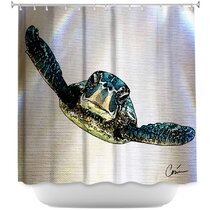 Sea Turtle Shower Curtain Bathroom Decor in Your Choice of 