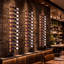 Ensemble de support à vin mural pour 12 bouteilles Outwater, présentoir de rangement pour bouteilles de vin en bois franc, support à vin horizontal compact pour la cuisine, le bar et la cave