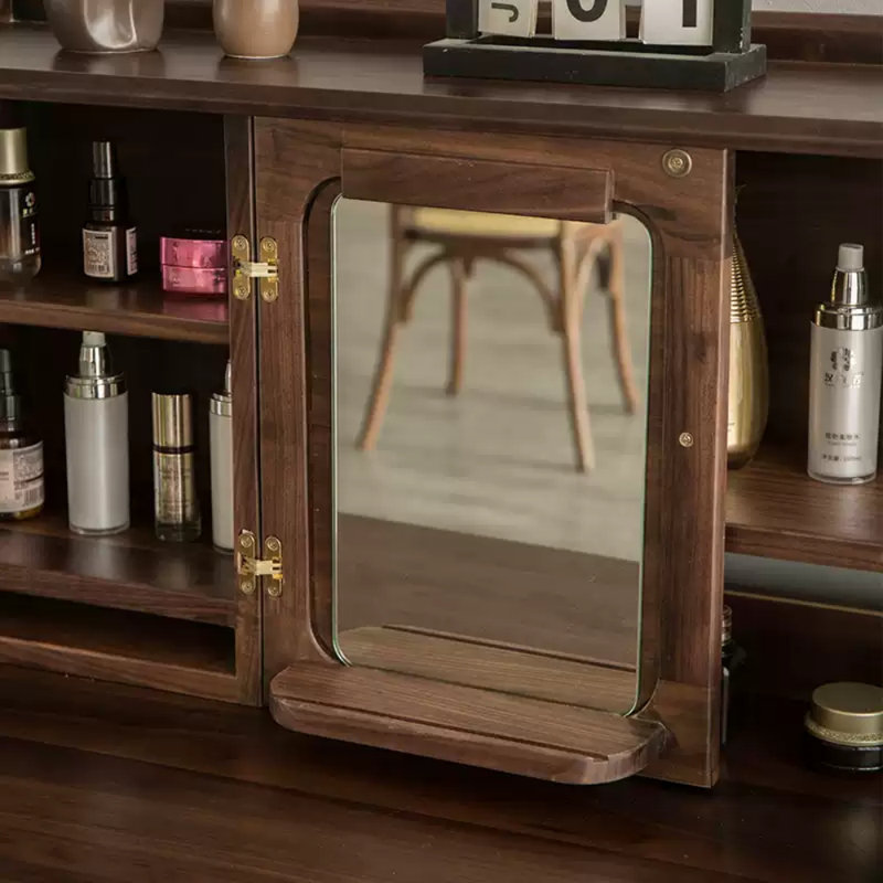 Commode multifonction en bois de noyer