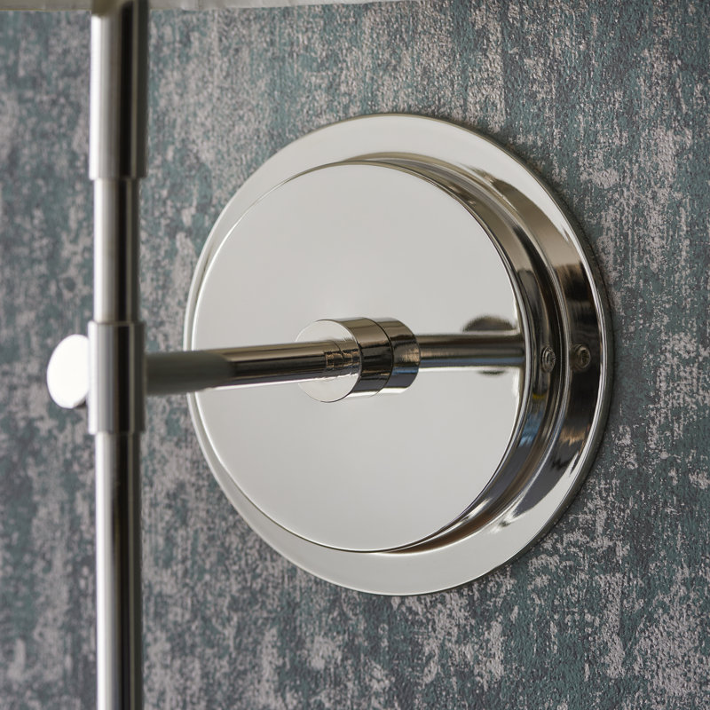 Eyal Steel Armed Sconce, Ivory