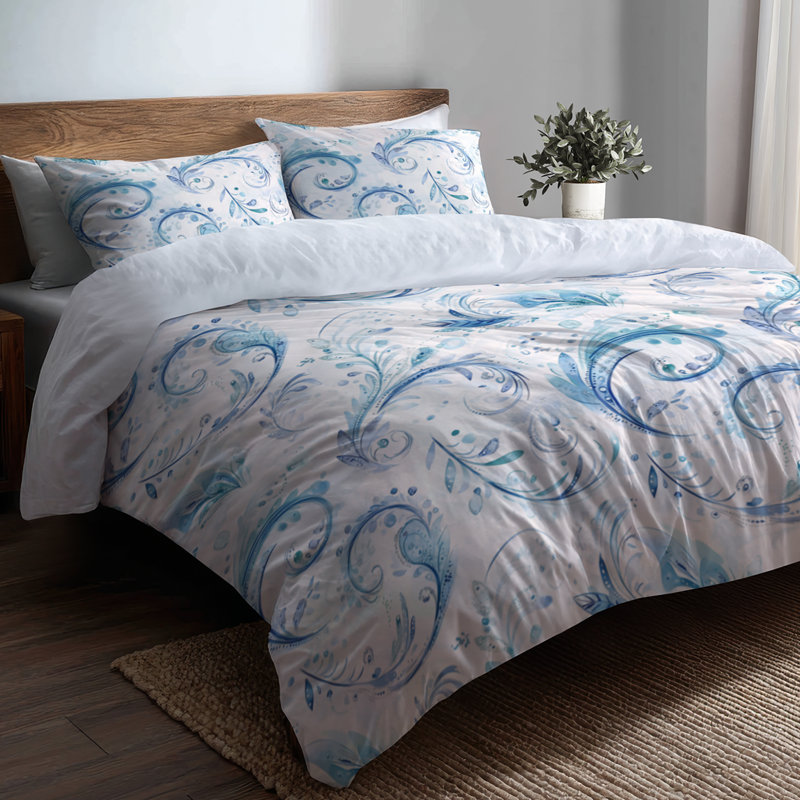 Ensemble de literie 3 pièces Coastal, Housse de couette grand et 2 taies décoratives