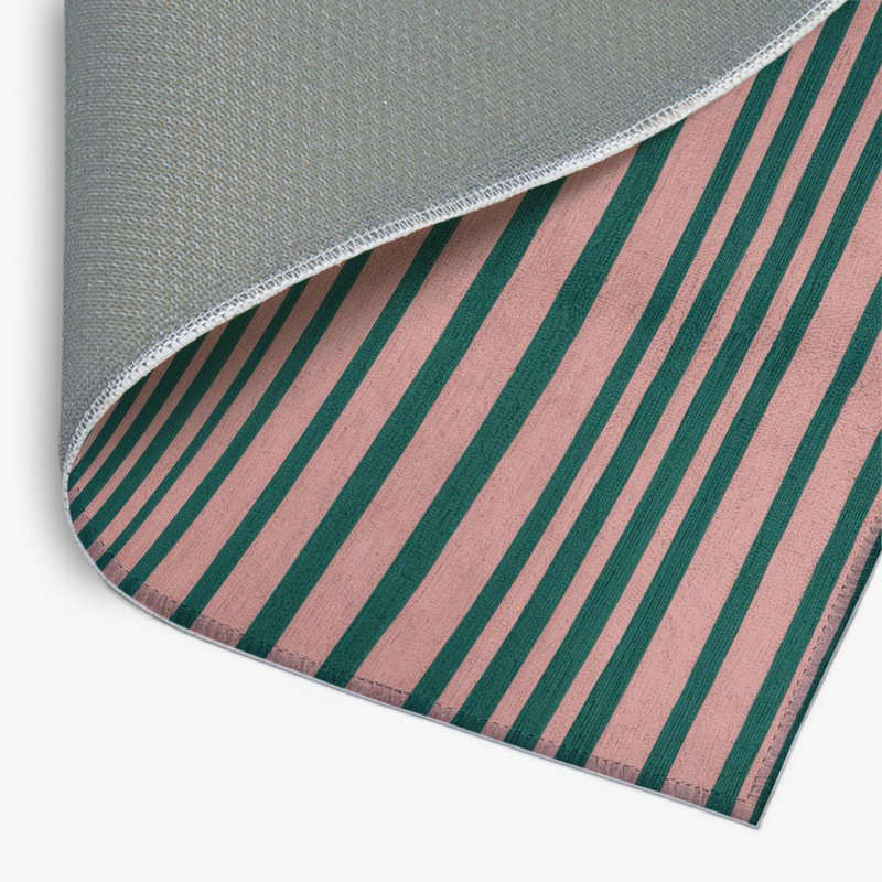 Tapis intérieur / extérieur bleu HorizontalStripes, Rectangle 4pi x 6 pi