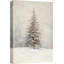 Œuvre de sapin enneigé enneigé, photos murales neutres de vacances rustiques modernes, impression sur toile encadrée-107118047-107118048
