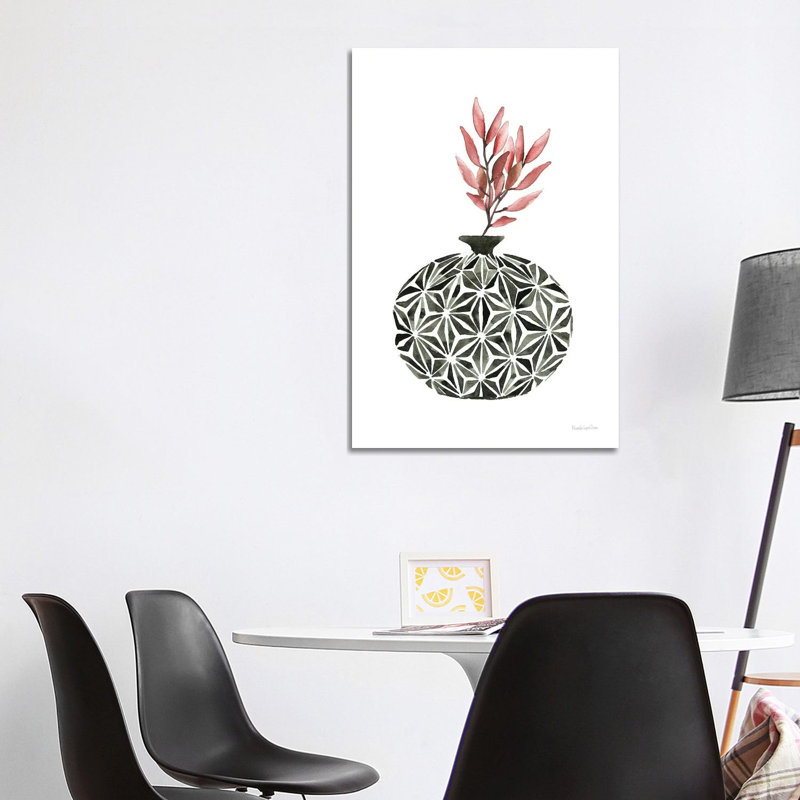 Geometric Vases IV by Mercedes Lopez Charro - Wrapped Canvas Painting, 101.6 cm H x 66.04 cm W x 1.91 cm D