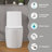 17" W ADA Compliant Ceramic One-Piece Toilet Dual Flush Toilet Soft Close Toilet with Comfort Chair Height Seat in White