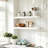 White 23.6" Floating Shelves, Wall-Mounted Floating Shelf for Living Room, Bedroom, Bathroom-331646424-305153098