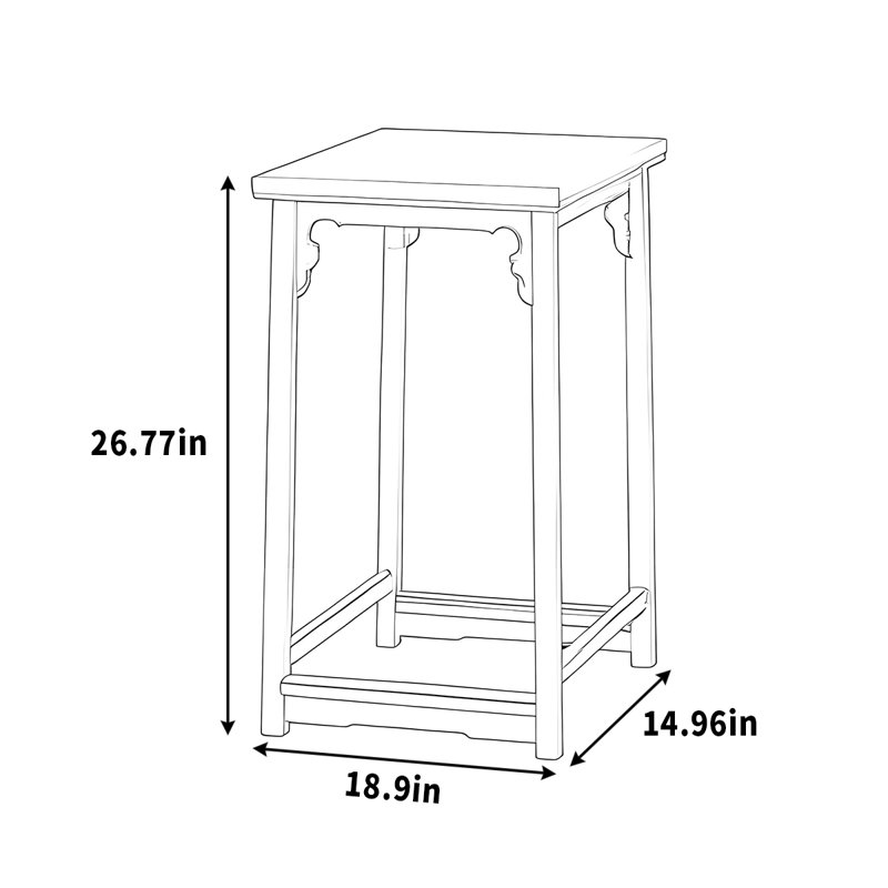 Jardinière en bois de rose