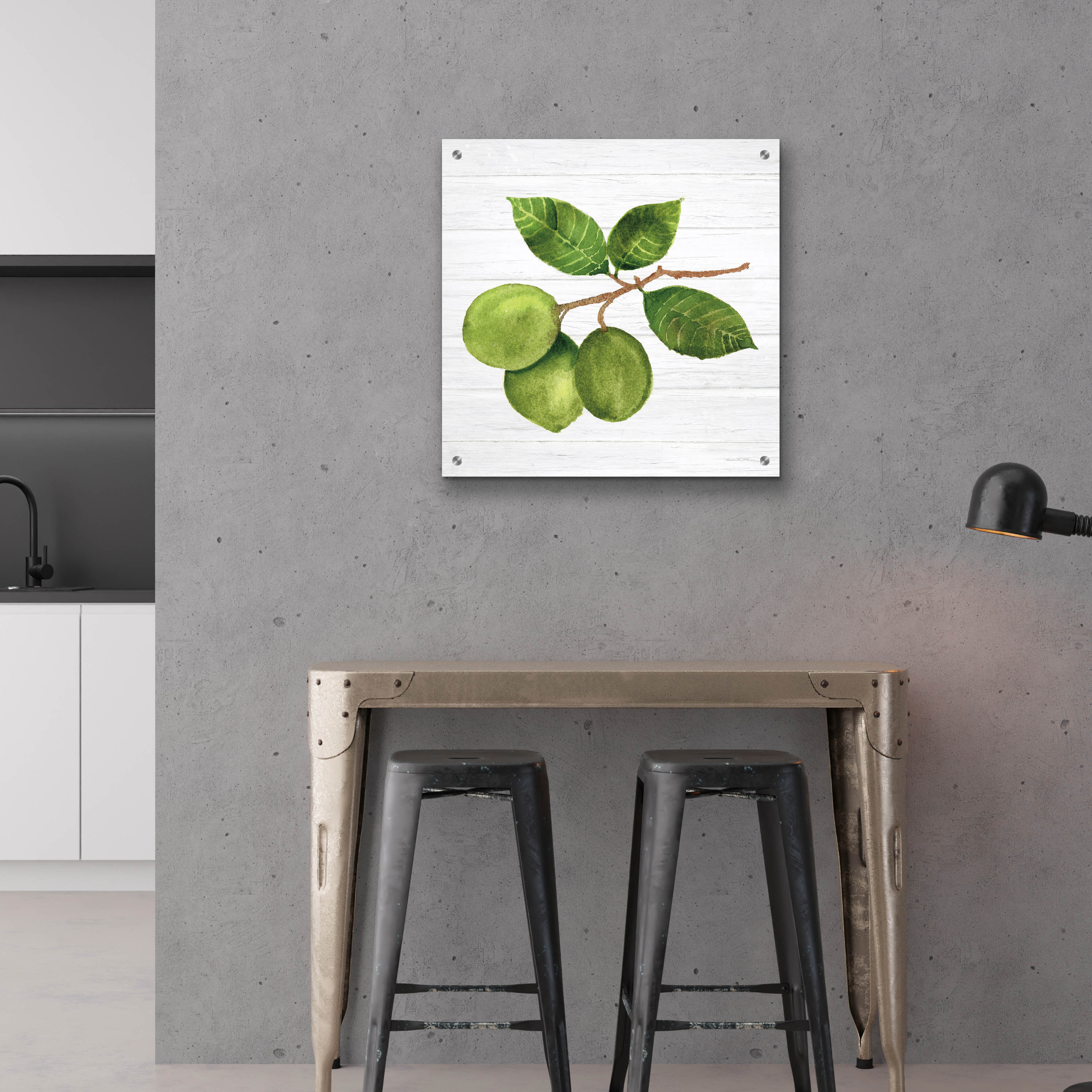 August Grove® 'Citrus Garden 2 Shiplap' by Kathleen Parr Acrylic Glass ...
