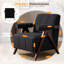 Fauteuil de style Mid-Century rembourré de 27,6 po de large avec pieds en bois massif-863967004