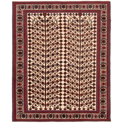 Maclyn One-of-a-Kind 7'5" X 9'2" 1990s Wool Area Rug in Ivory