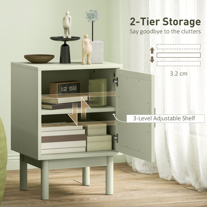 40 cm W Bedside Table