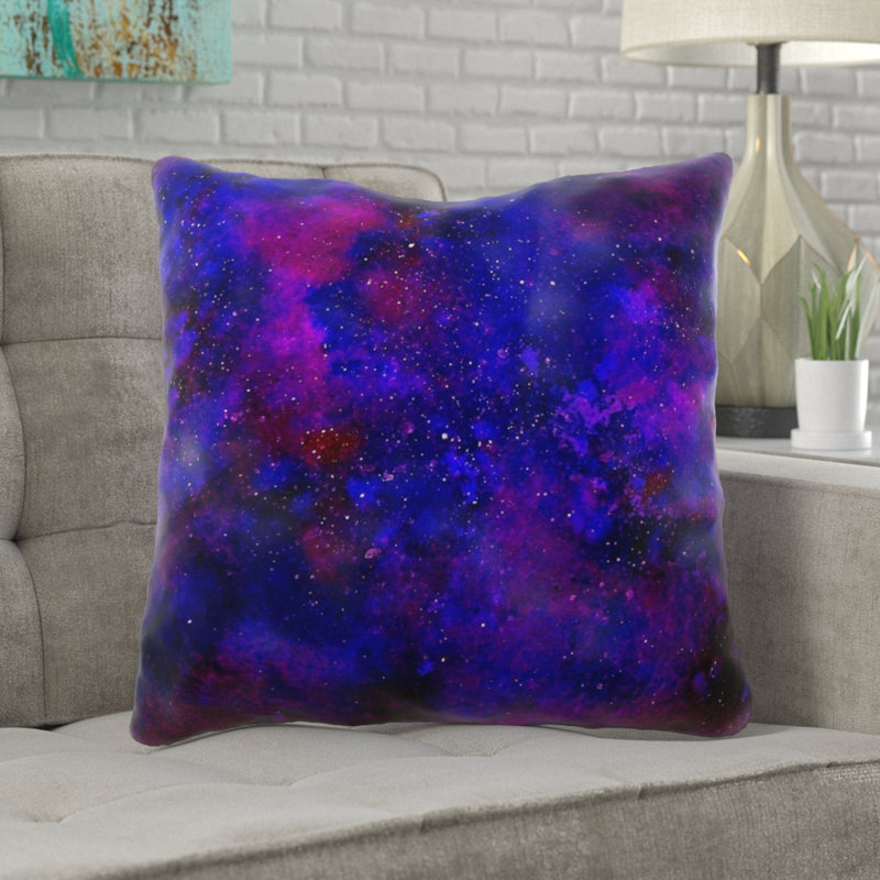 Coussin décoratif à l’univers Fanning, Microsuède, Intérieur