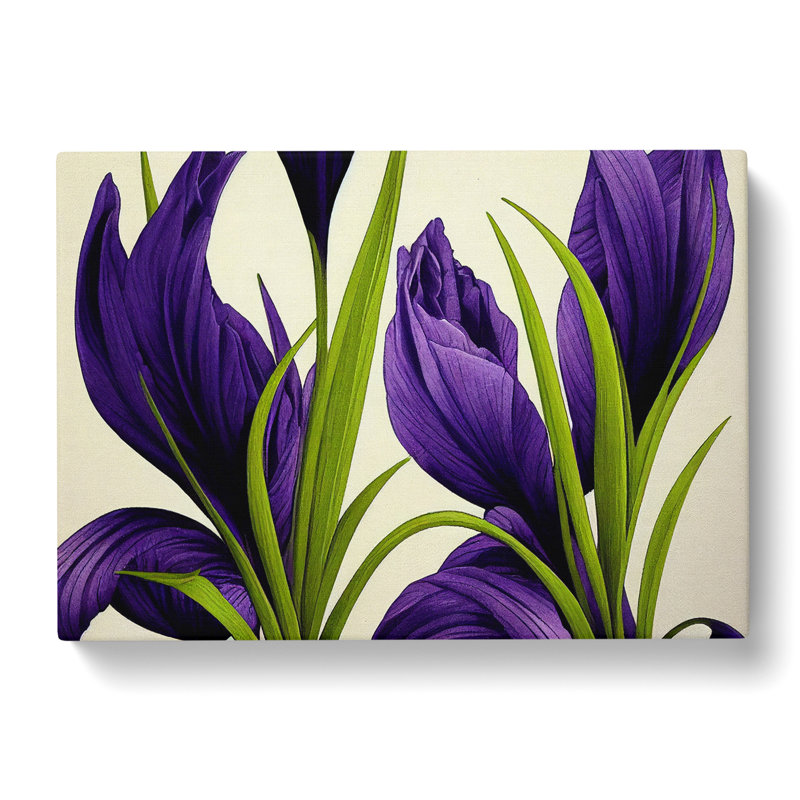 Tremendous Iris Flowers - Wrapped Canvas, 35cm H x 50cm W x 3cm D