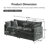 Sofa Set Of 2 Chenille Couch, 2+3 Seater Sofa Set Deep Seat Sofa, Modern Sofa Set For Living Room-2033016072