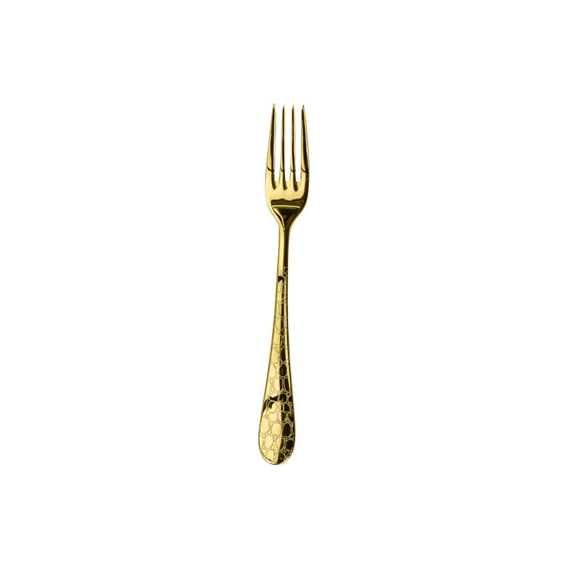 Coccodrillo Table Fork - 12 Pieces, Oro