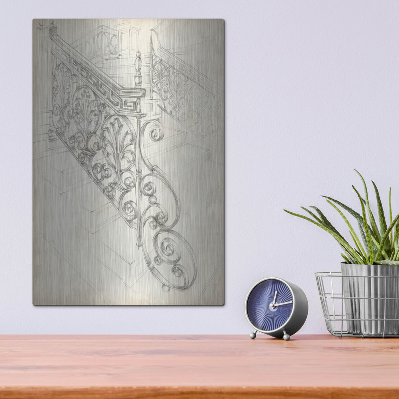 «Iron Railing Design I» par Ethan Harper, H 16 po x l 12 po