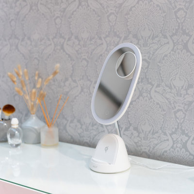 LED Make Up Mirror with Wireless Phone Charging