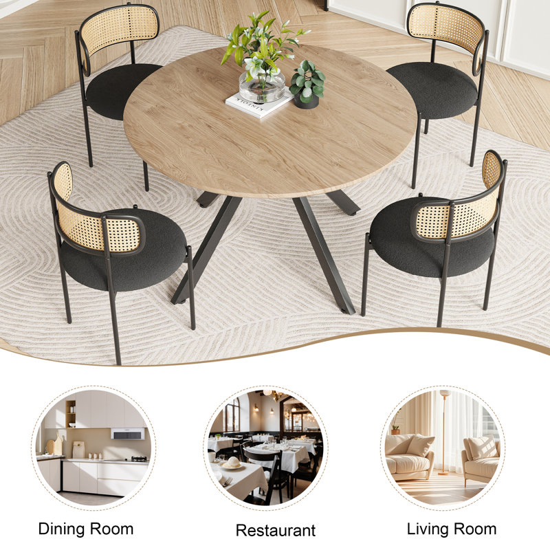 4 - Person Dining Set, Natural