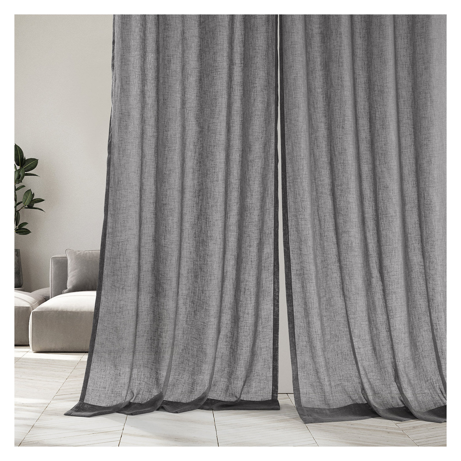 Gravel Gray, 50"W x 120"L