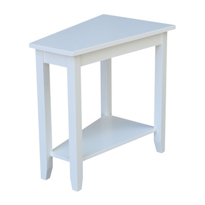 Attar Solid Wood Wedge End Table
