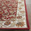 Tapis intérieur / extérieur rouge crocheté à la main Harkins-17849576
