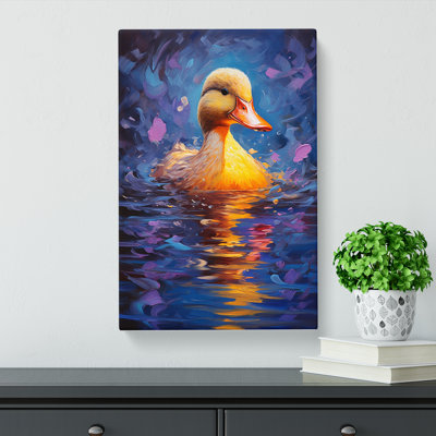 Duck Impressionism - Wrapped Canvas