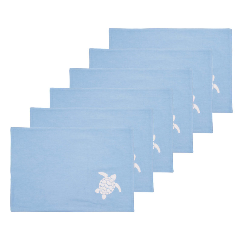 Ensemble de 6 napperons Tortue