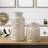 Elements Set Of 2 White Pierced Ceramic Vases